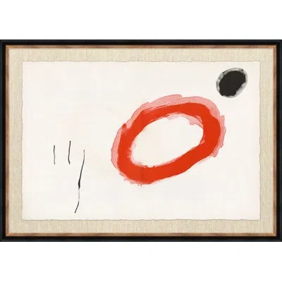 Soicher Marin 60's Pop Art Tryptic' Picture Frame Painting In Black;red