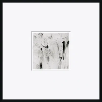 Soicher Marin Abstract Locomotion - Picture Frame Painting On Paper In Black;gray