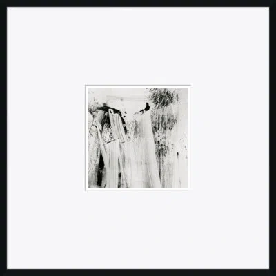 Soicher Marin Abstract Locomotion - Picture Frame Painting On Paper In Black