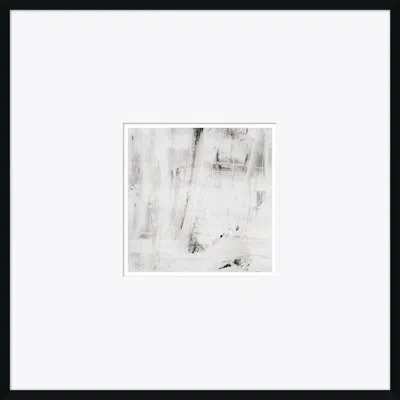 Soicher Marin Abstract Locomotion - Picture Frame Painting On Paper In Black;gray