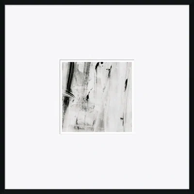 Soicher Marin Abstract Locomotion - Picture Frame Painting On Paper In Black;gray