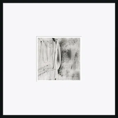 Soicher Marin Abstract Locomotion - Picture Frame Painting On Paper In Black;gray