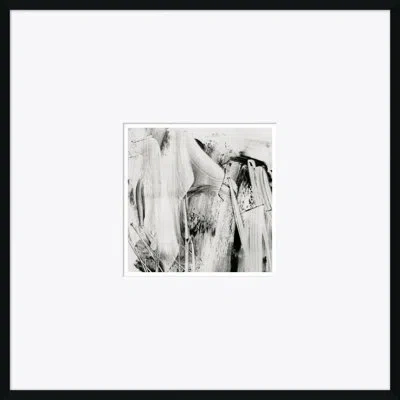 Soicher Marin Abstract Locomotion - Picture Frame Painting On Paper In Black;gray