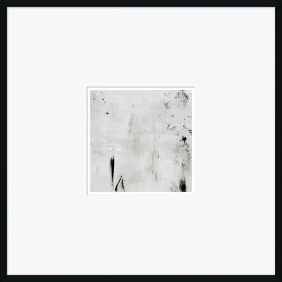 Soicher Marin Abstract Locomotion - Picture Frame Painting On Paper In Black;gray