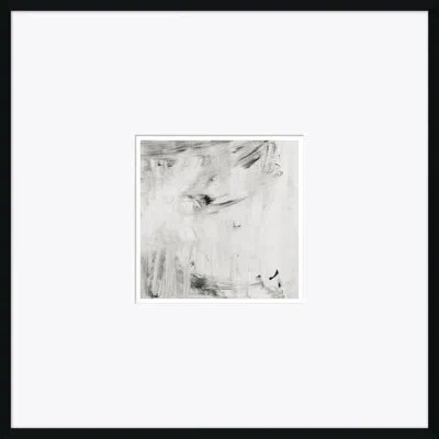 Soicher Marin Abstract Locomotion - Picture Frame Painting On Paper In Black;gray