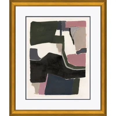 Soicher Marin 'abstract Shapes Iv' - Picture Frame Painting On Paper In Multi