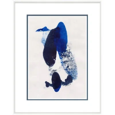 Soicher Marin 'abstracts In Blue' - Picture Frame Painting On Paper