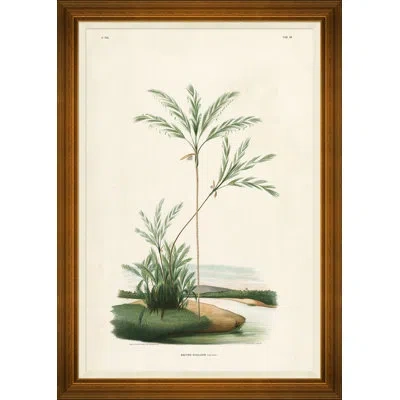 Soicher Marin 'african Palms' - Picture Frame Painting In Blue;brown;green