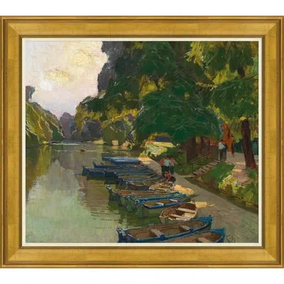 Soicher Marin Along The Seine - Picture Frame Painting On Paper In Multi