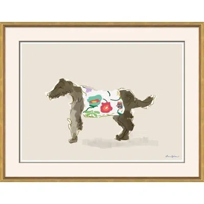 Soicher Marin 'alvie' By Dana Gibson Picture Frame Painting In Brown;white;green;pink