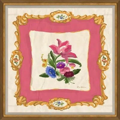 Soicher Marin 'auberge' By Dana Gibson - Picture Frame Painting On Paper In Beige;yellow;pink