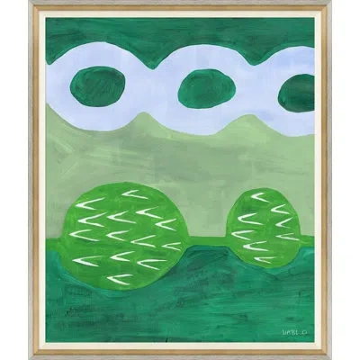 Soicher Marin Ball & Chain By Susan Hable - Single Picture Frame Painting In Green