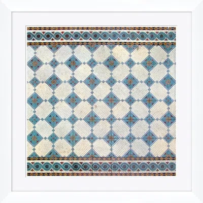 Soicher Marin Barcelona By David Phoenix - Picture Frame Graphic Art On Paper In Blue;white