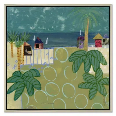 Soicher Marin Beach Cottage By Jill Krasner - Single Picture Frame Painting On Canvas In Multi