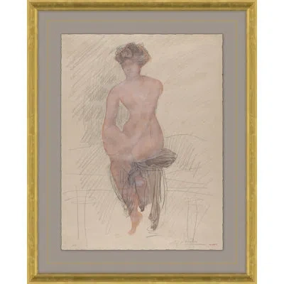 Soicher Marin Beatrice By David Phoenix - Picture Frame Painting On Paper In Brown;gray