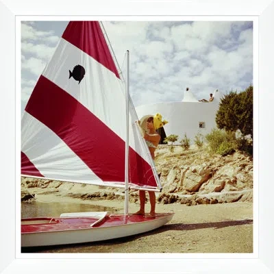 Soicher Marin 'bettina Graziani' By Slim Aarons - Picture Frame Photograph On Paper In Multi