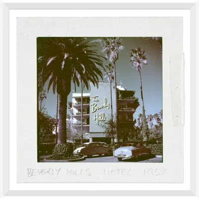 Soicher Marin Beverly Hills Hotel - Slide By Slim Aarons - Picture Frame Photograph On Canvas In Multi