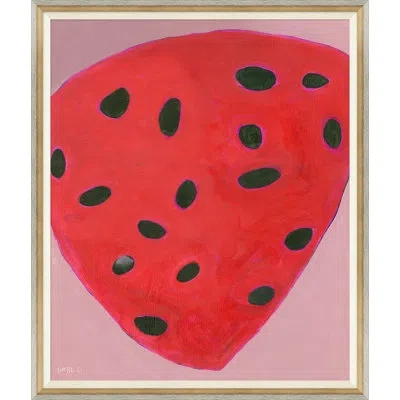 Soicher Marin Big Ole Berry By Susan Hable - Single Picture Frame Painting In Red