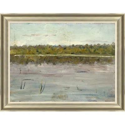 Soicher Marin Big River - Picture Frame Painting On Paper In Blue;green