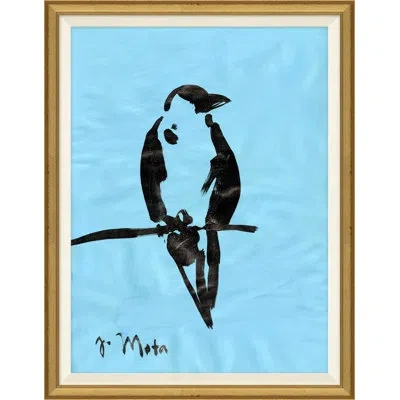 Soicher Marin Bird Series Ii By Joseph Mota - Picture Frame Painting In Blue;black