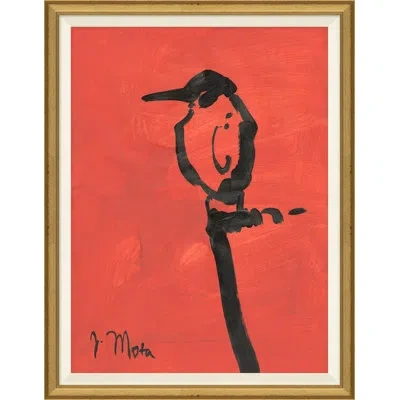 Soicher Marin Bird Series Iii - Picture Frame Painting In Black;red