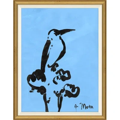 Soicher Marin Bird Series V - Picture Frame Painting In Blue;black