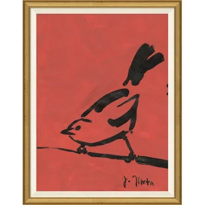Soicher Marin Bird Series Viii - Picture Frame Painting In Black;red