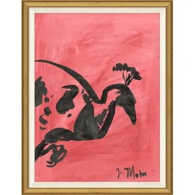Soicher Marin Bird Series Xvi - Picture Frame Painting In Black;red