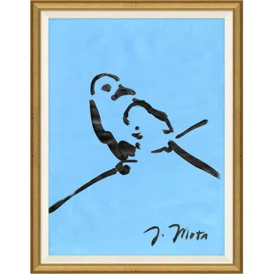 Soicher Marin Bird Series Xvii  - Picture Frame Painting In Blue;black