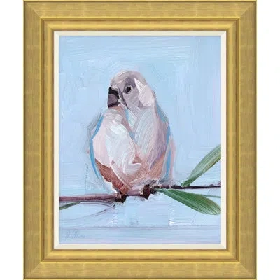 Soicher Marin Bird's Song By Joseph Mota - Picture Frame Painting In Blue;green;pink