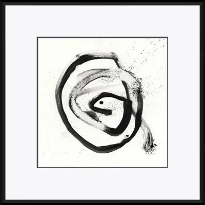 Soicher Marin Black And White Abstract No. 1 By David Phoenix - Picture Frame Painting On Paper In Multi