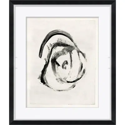 Soicher Marin 'black & White Swirl' - Picture Frame Painting On Paper