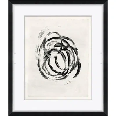Soicher Marin 'black & White Swirl' - Picture Frame Painting On Paper