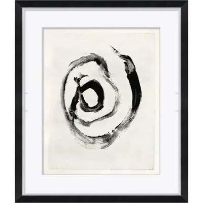 Soicher Marin 'black & White Swirl' - Picture Frame Painting On Paper