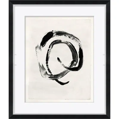 Soicher Marin 'black & White Swirl' - Picture Frame Painting On Paper
