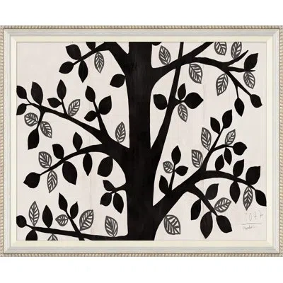 Soicher Marin Black Tree By Paule Marrot - Single Picture Frame Print In White