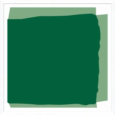 Soicher Marin 'blocked In Green' By Dana Gibson - Picture Frame Painting On Paper In Multi