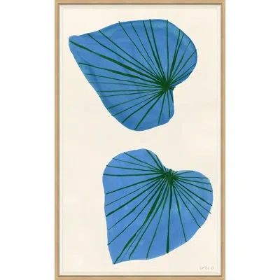 Soicher Marin 'blue Ivy' By Susan Hable - Picture Frame Painting On Paper In Multi