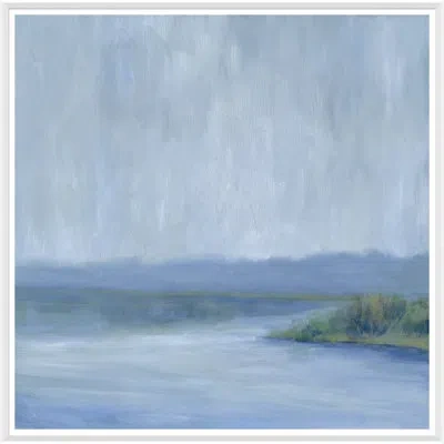 Soicher Marin 'blue Landscape' - Picture Frame Painting Print On Paper In Multi