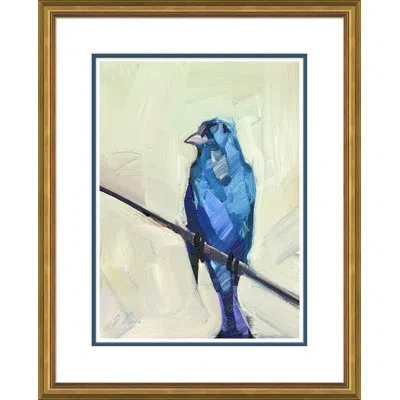 Soicher Marin Blue Robin Bird By Joseph Mota - Picture Frame Painting