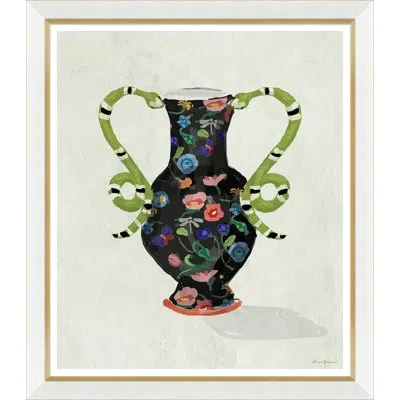 Soicher Marin Boa Vase' By Dana Gibson Picture Frame Painting In Multi
