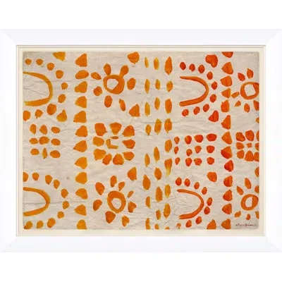 Soicher Marin Bon Dia Bon Dia By Dana Gibson - Picture Frame Painting In Red;beige;orange