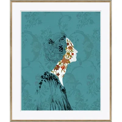 Soicher Marin Botany Of Dreams' By Yuki Osada - Picture Frame Graphic Art On Paper In Green