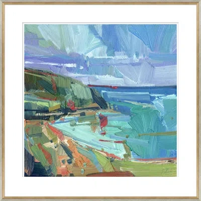 Soicher Marin Breezy Seascape - Picture Frame Painting In Blue;green;red