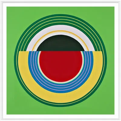 Soicher Marin Bullseye - Picture Frame Print On Paper In White Framed,white