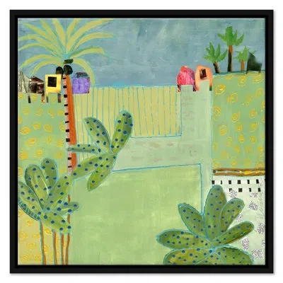 Soicher Marin Cabanas By Jill Krasner - Single Picture Frame Painting On Canvas In Black