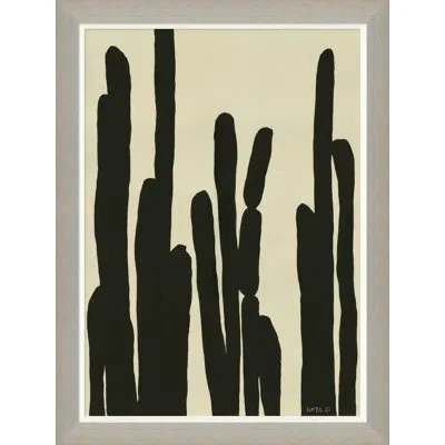 Soicher Marin 'cactus I' By Susan Hable - Picture Frame Painting On Paper In Black