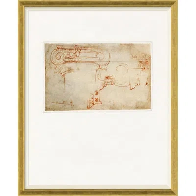 Soicher Marin Capital Sketch By David Phoenix - Picture Frame Drawing Print On Paper In Brown