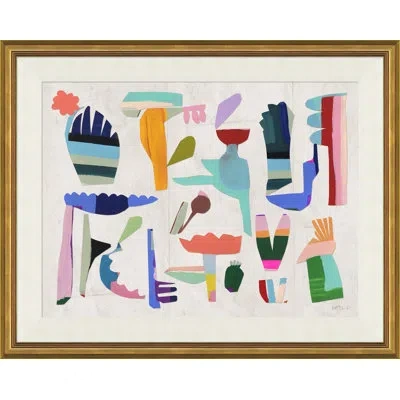 Soicher Marin Carnival By Susan Hable - Single Picture Frame Graphic Art In Blue;red;pink
