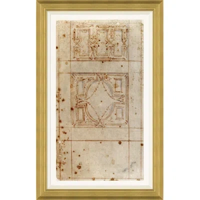 Soicher Marin Casa Bravo By David Phoenix - Picture Frame Drawing Print On Paper In Brown